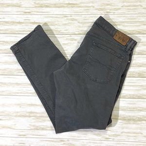 Polo by Ralph Lauren mens 36x32 gray varrick slim straight denim jeans EUC